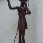 A sculpture outside of El Dorado