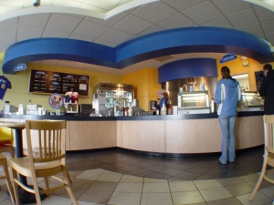 The counter of Blue Sky Creamery