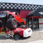 The monster truck and stock car
