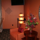 A chair inside of Cabaret West Glen