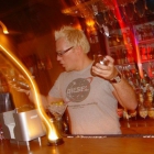 Shaking up martinis at the Lift